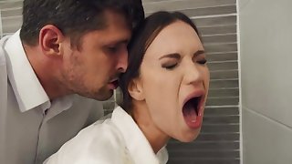 Alyssa Reece gets fucked by hard friend's penis while she moans
